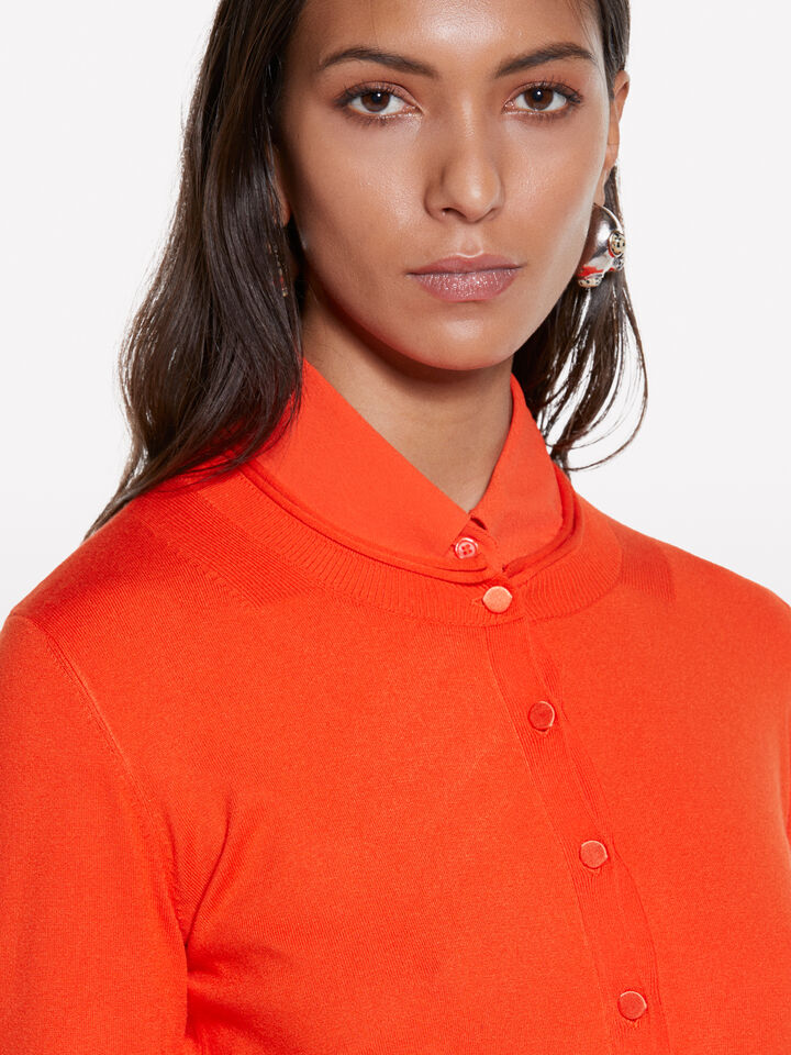 Cardigan regular fit in orange - cardigans für damen - Orange | Sisley image number 5